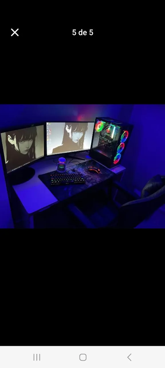 PC Gamer completo com 2 monitores e RGB aberto a propostas