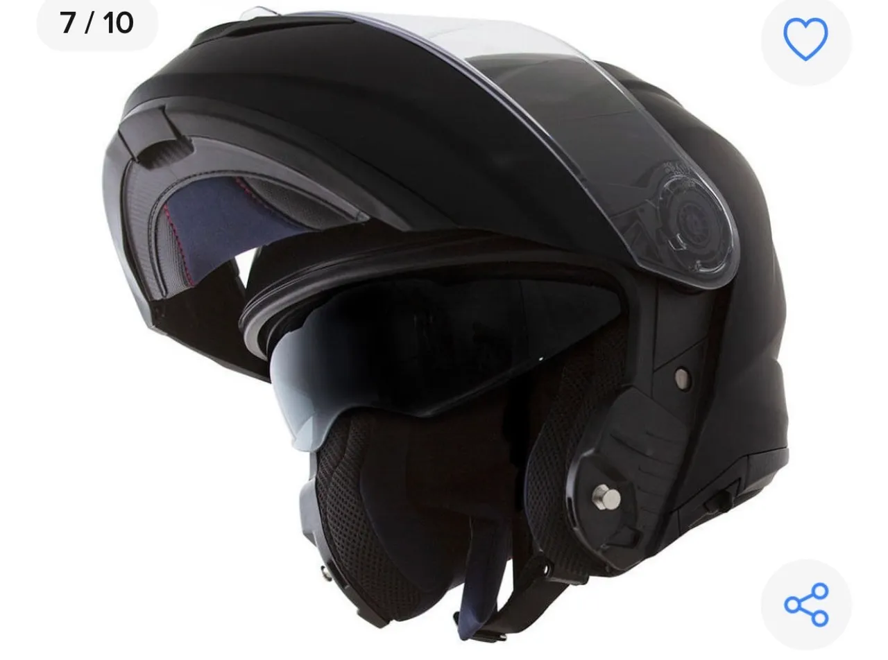 Capacete 56 Articulado Preto para Motocicleta Norisk force