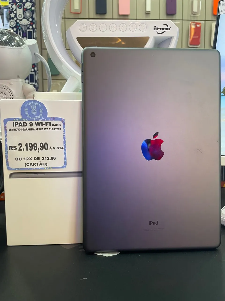 IPAD 9 WI-FI 64GB SEMI NOVO GARANTIA ATÉ 31/05/2026