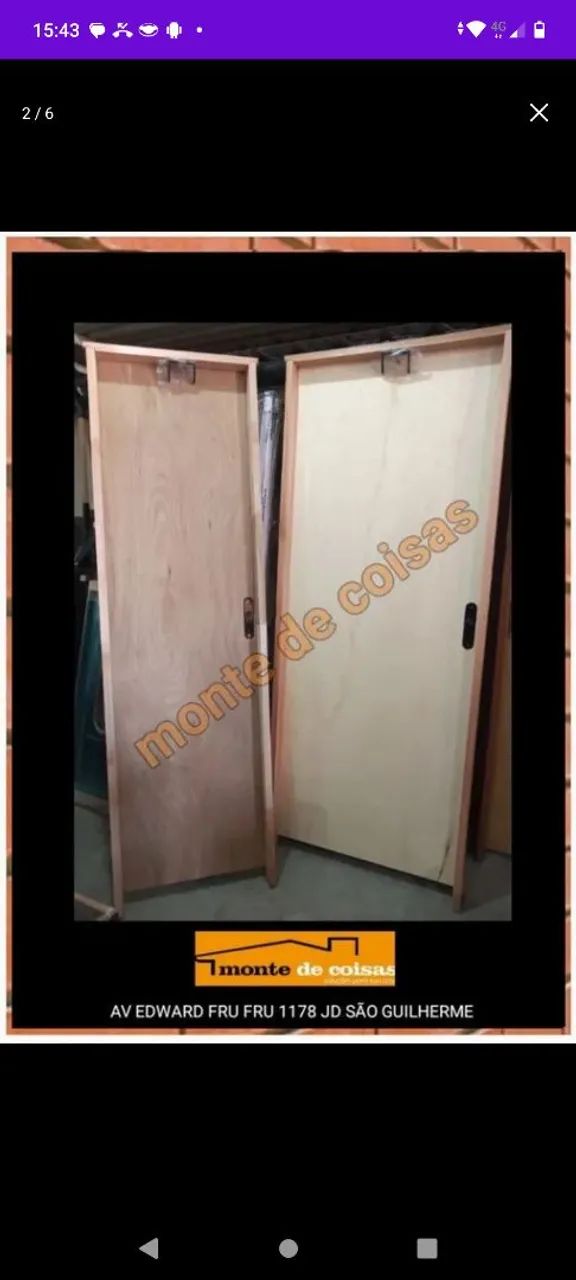 PORTA DE MADEIRA COMPLETO !! PROMOÇÃO !! - Foto 2