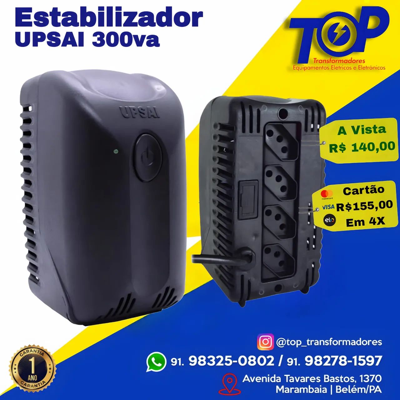 Estabilizador Upsai 300va 