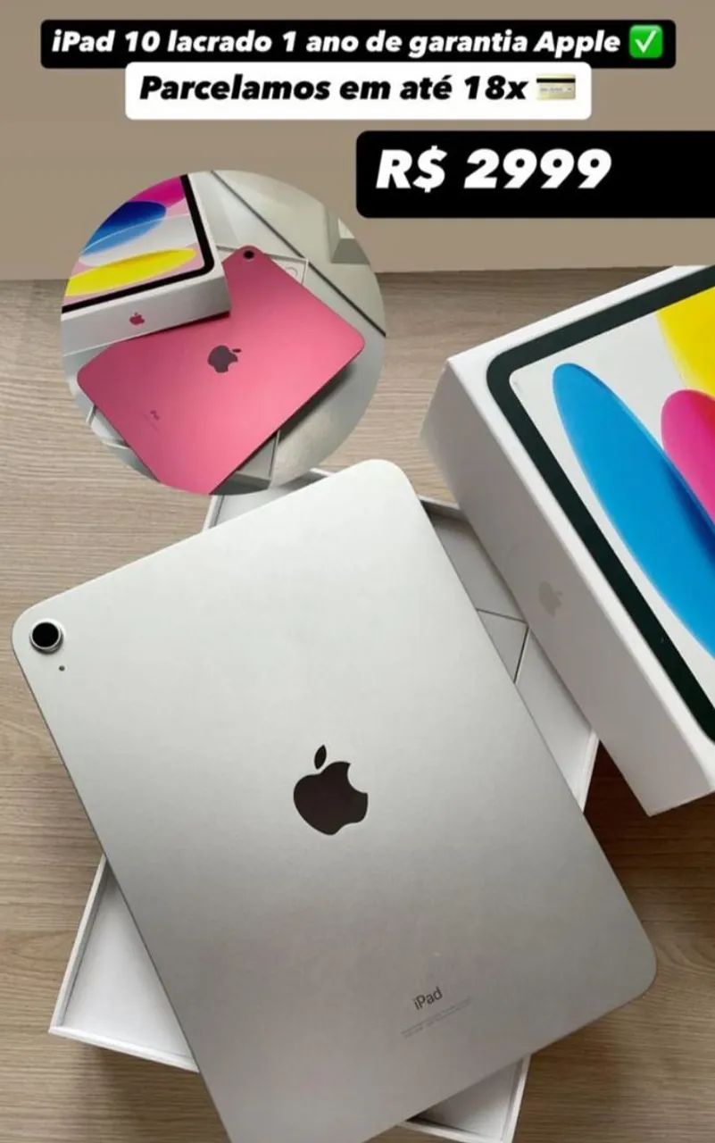 Vendo iPad novo na caixa 