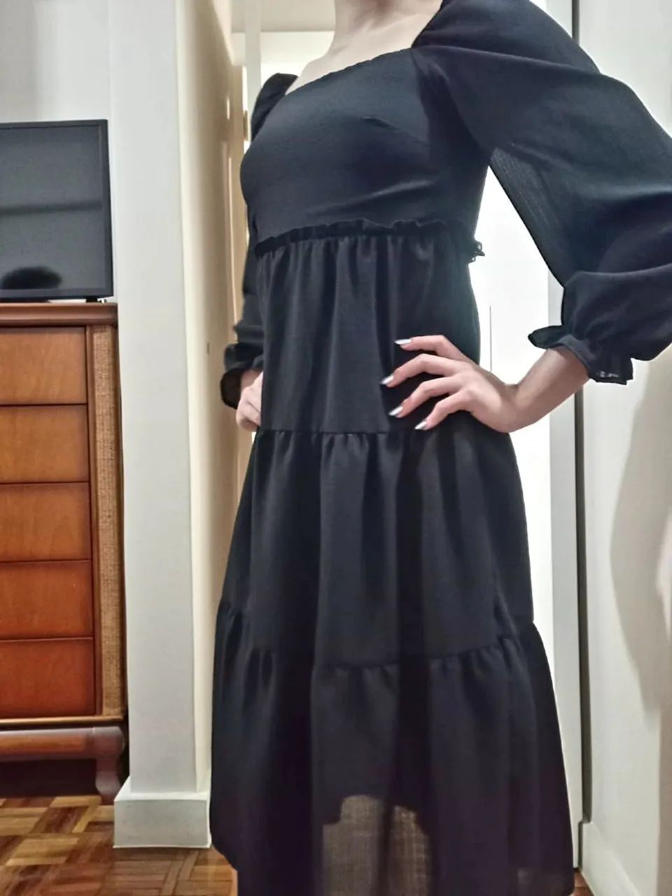 Vestido marca AUTHORIA. Tamanho 12. - Foto 3