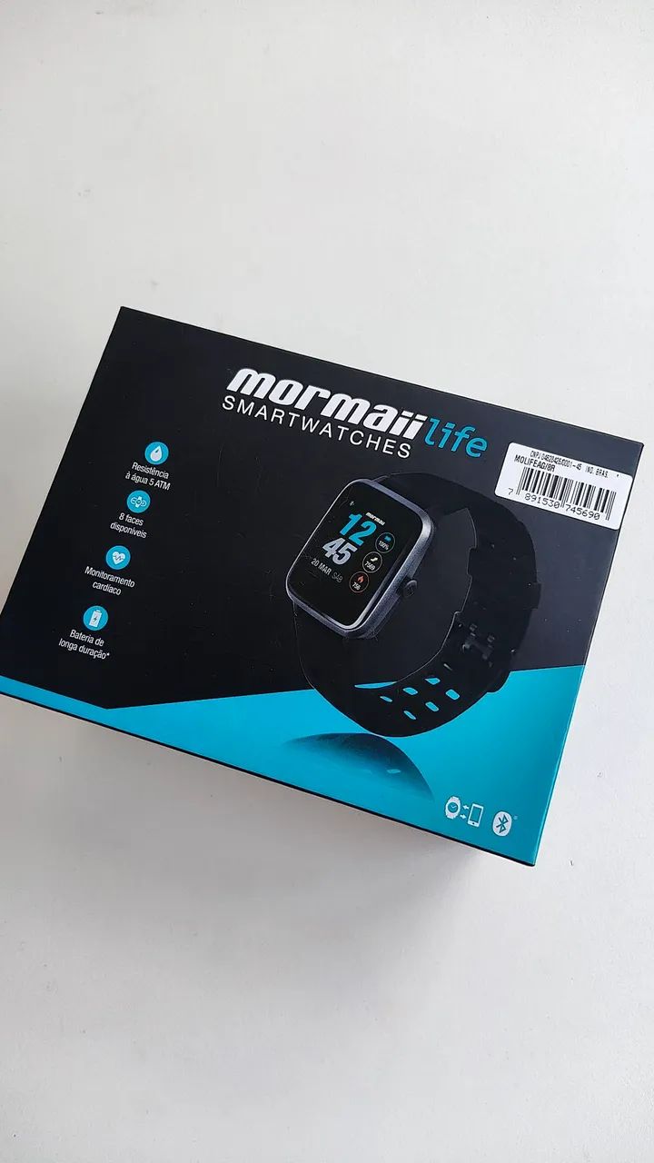 Relógio smartwatch Mormaii life original 