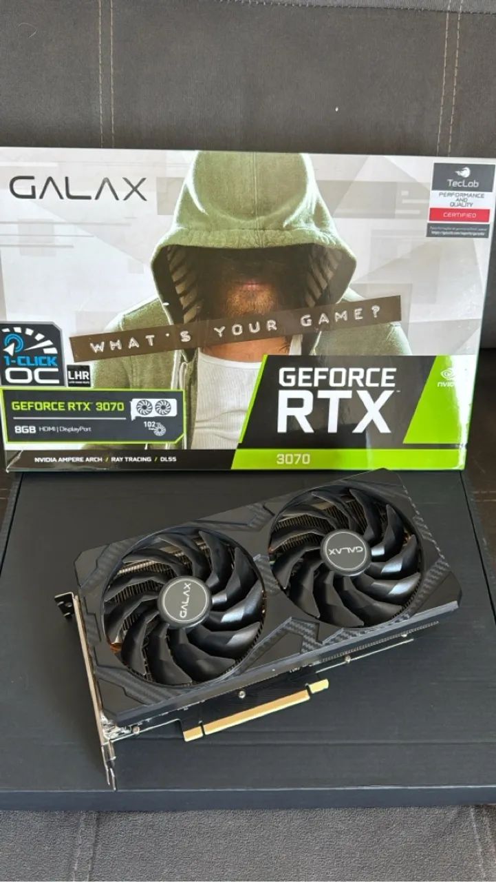 Placa de Vídeo GeForce RTX 3070 Galax - 8GB