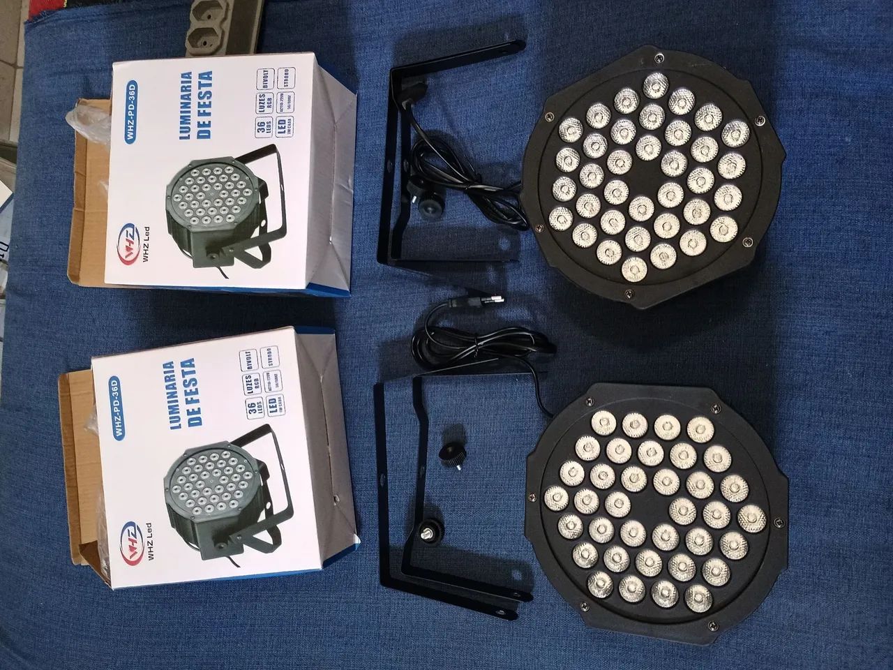 Refletor LED RGB 3 em 1 para festas e eventos - Foto 2