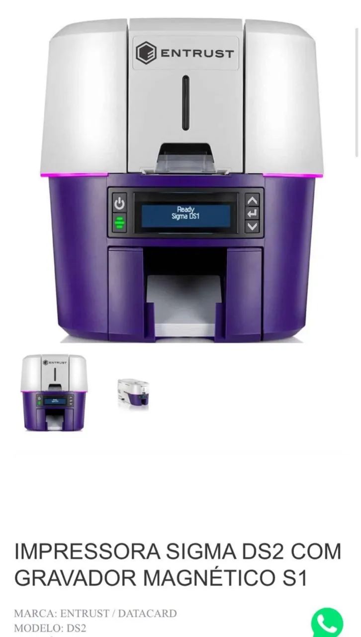 IMPRESSORA ENTRUST SIGMA DS2 SIMPLEX