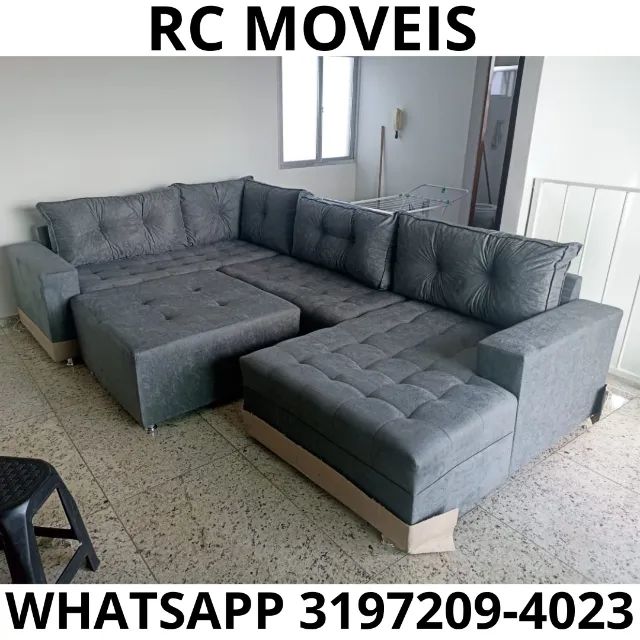 Sofá Modulado Toro - Conforto e Estilo em Grandes Ambientes