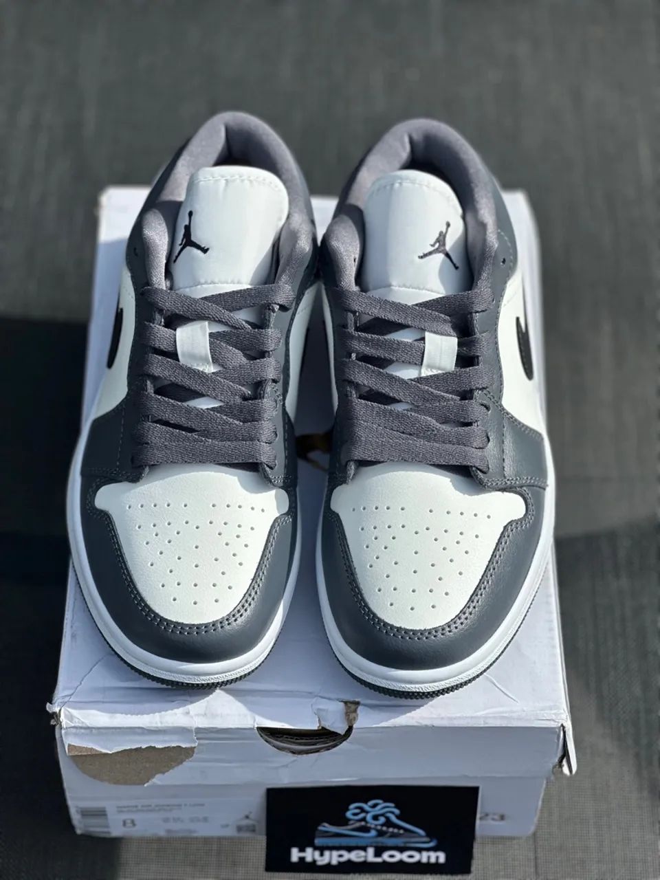 Tênis Nike Air Jordan 1 Low Dark Grey Cinza - Calçados