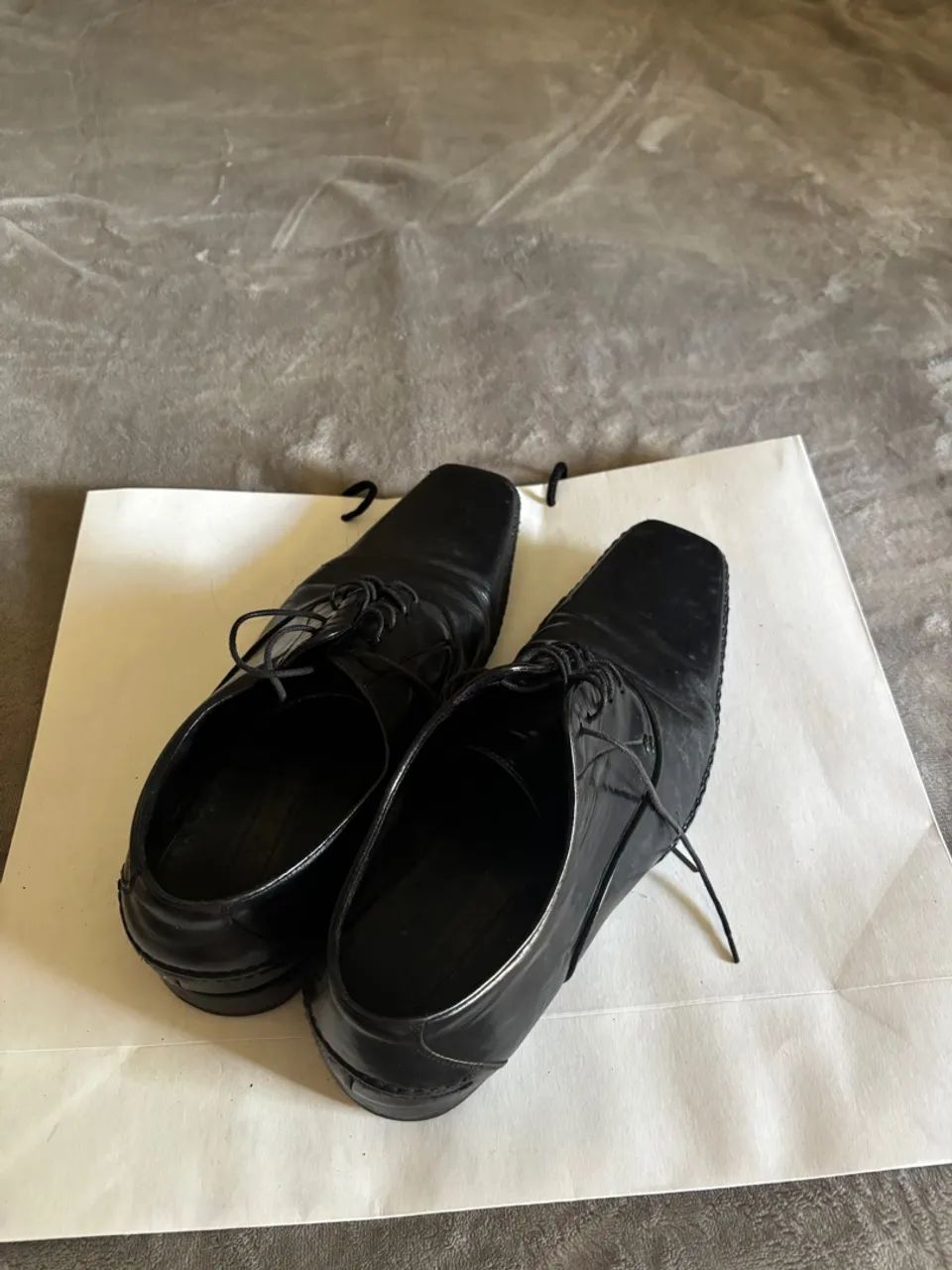 Sapatos social em couro preto Zara tamanho 41 - Foto 2