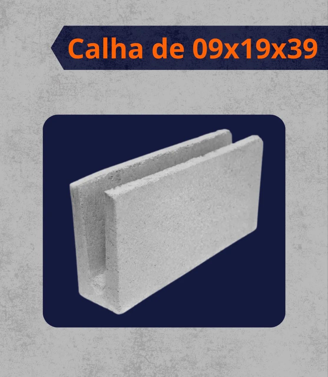 Bloco e calha de concreto 64850512591745123