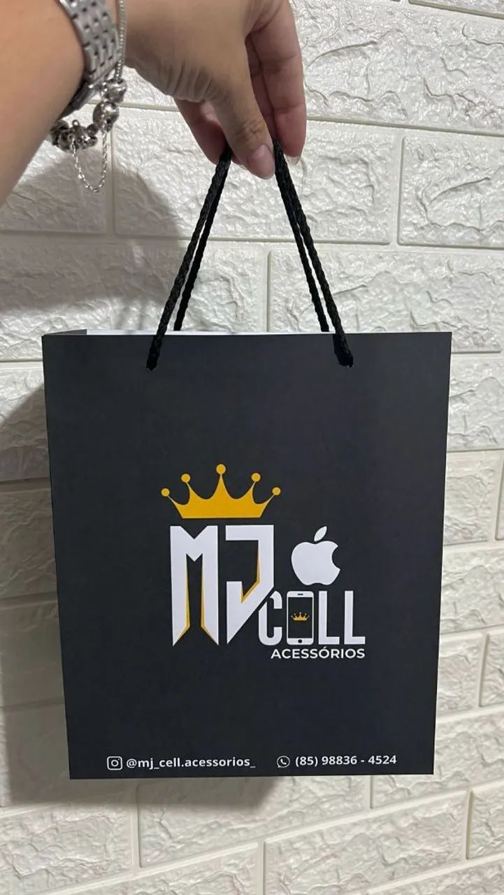 Sacola Personalizada MJ Cell Acessórios - Foto 2