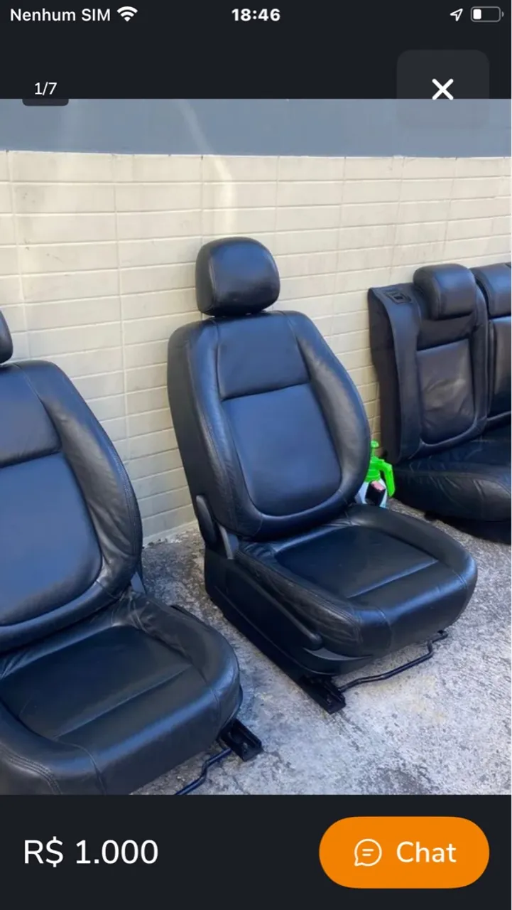 Bancada de couro novo Hilux 