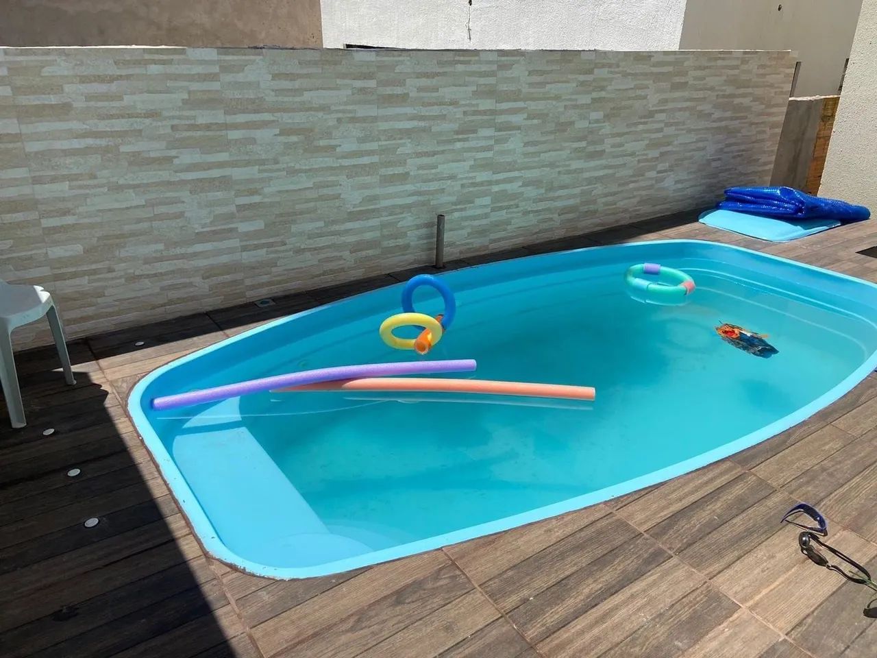 Piscina de fibra para sua área externa para sua família