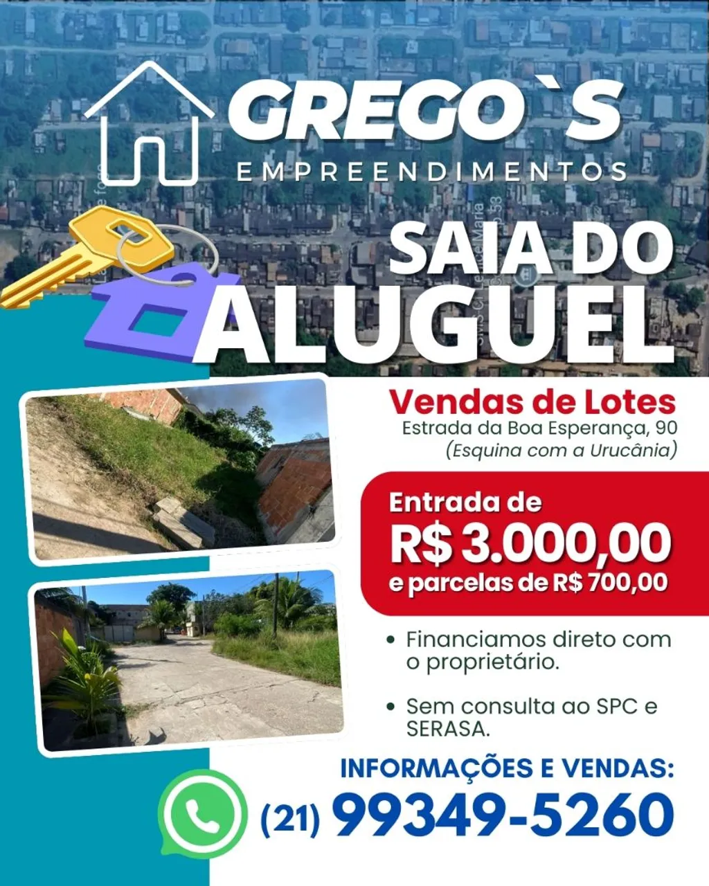 Terreno em condomínio fechado em Santa cruz