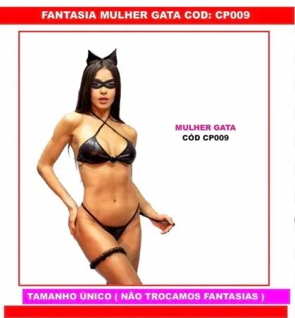 Mini fantasia mulher gato