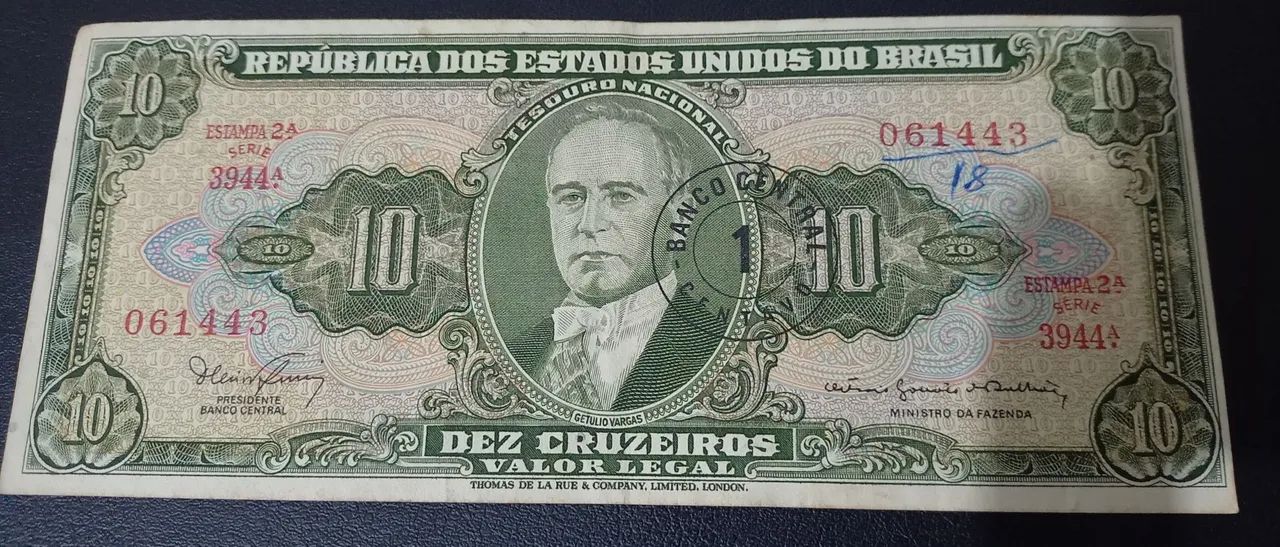 Cédulas antigas brasileiras 