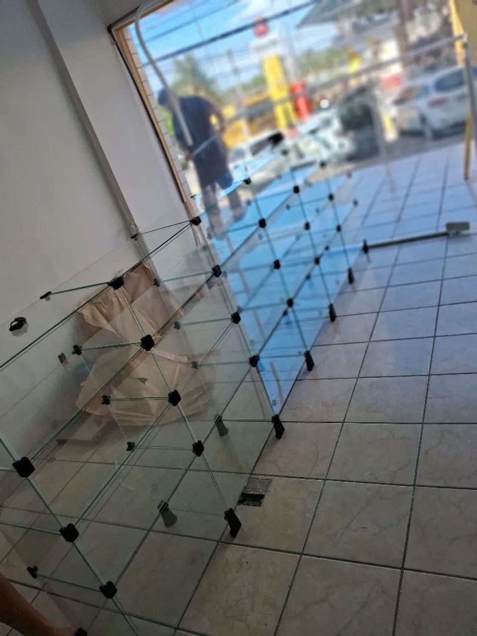 Promoção balcão de vidro expositor para lojas apartii de 450 R$