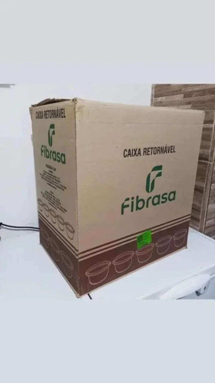 Caixas fibrasa Grande Recicladas 60x40x60cm 