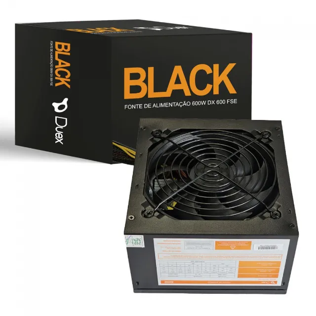 Fonte PC 600W Duex DX Black | PRONTA ENTREGA