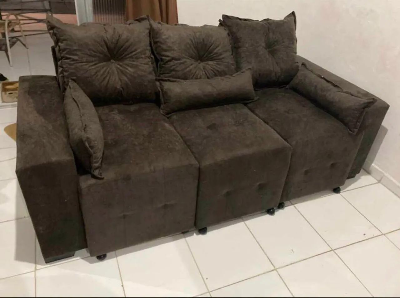 Sofa retrátil 2 metros com 3 lugares de fábrica  - Foto 2