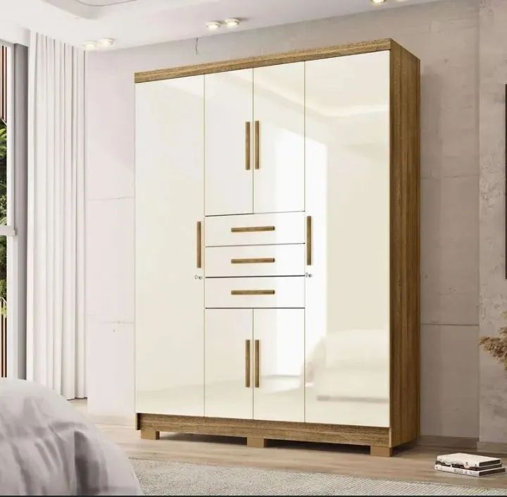 Guarda roupa Casal Amadeirado 