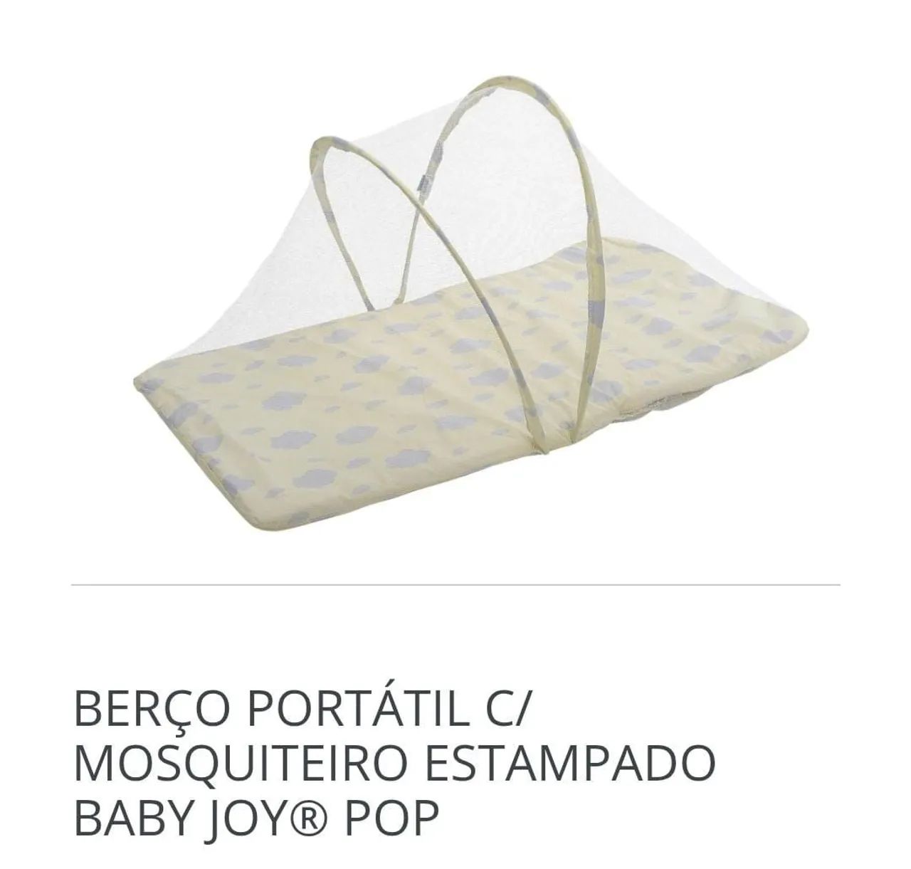 Berço Portátil c/ Mosquiteiro Estampado Baby Joy® Pop
