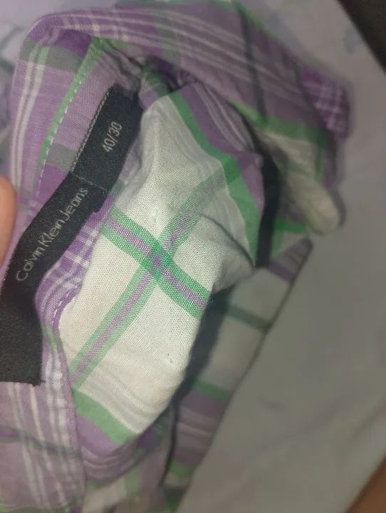 Camisa xadrez Calvin Klein . - Foto 3