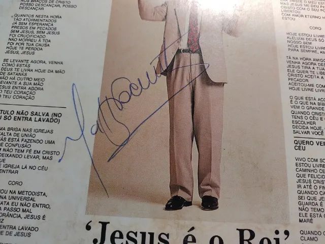 Mattos Nascimento - Jesus é o Rei Lp Vinil Gospel Autografado - Foto 3
