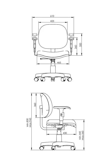 Cadeira giratória executiva Internauta - Foto 3