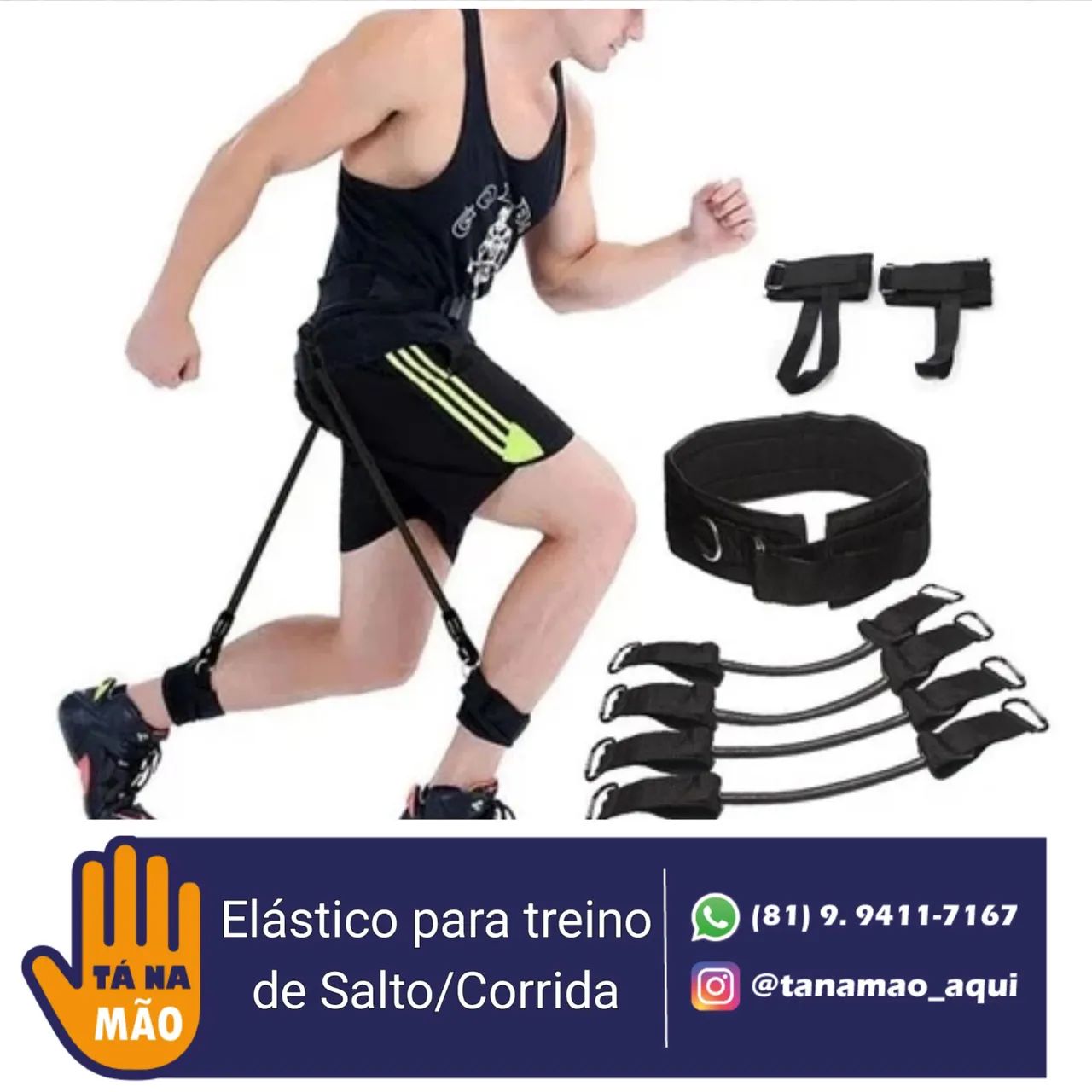 Elástico para treino de salto e corrida - TNA Mão - Foto 2