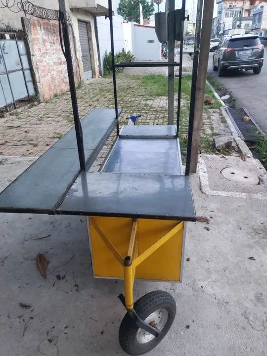 Carrinho de comida - ideal para lanches e quitutes - Foto 2