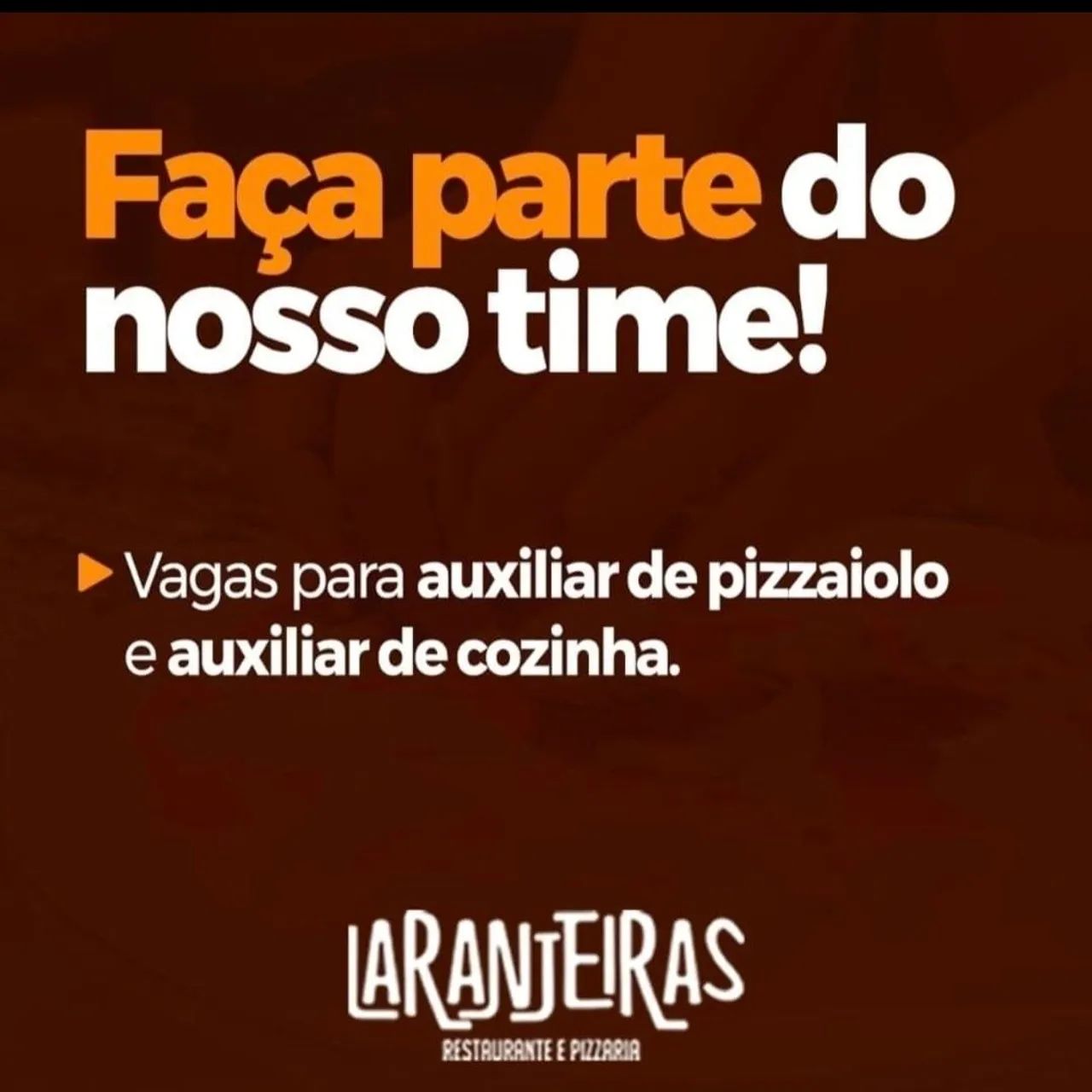 Aux de pizzaiolo e cozinha