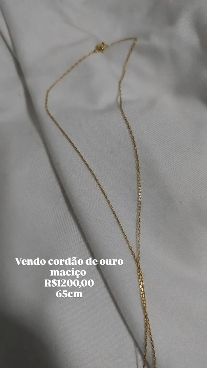 Cordão de ouro maciço 18k