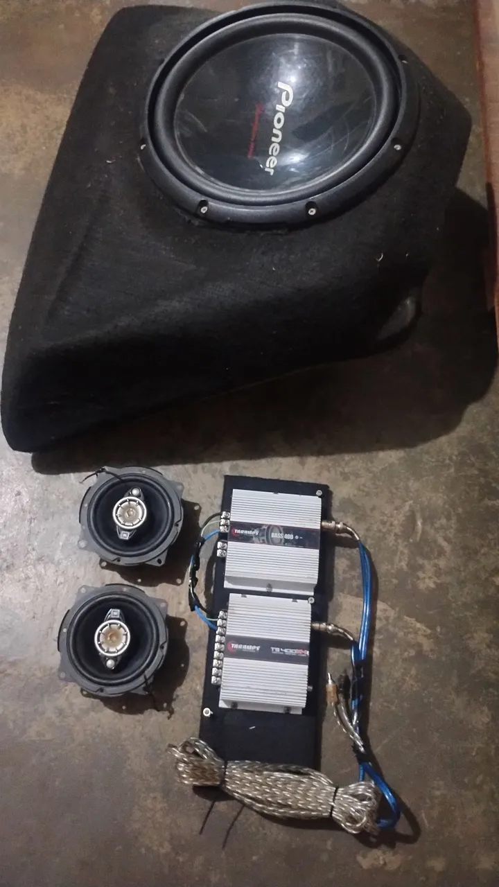 Som Automotivo Completo Pioneer e Amplificadores