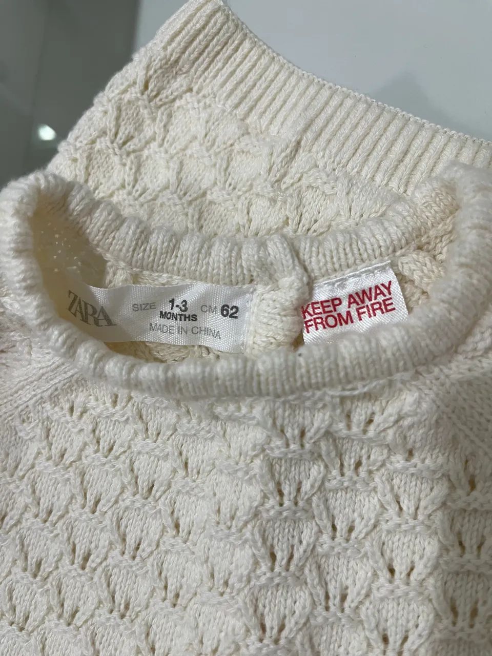 Conjunto de Tricô Zara 1-3 meses - Foto 2
