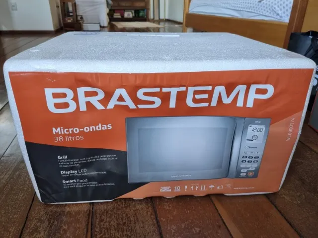 Micro-ondas Brastemp 38 Litros Inox - Novo na Caixa