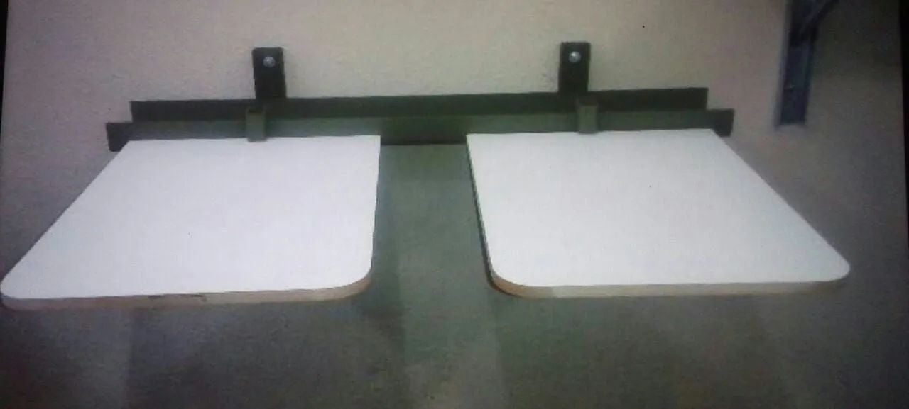 SCREEN PRINTING TABLE FOR T-SHIRT PRINTING WITH 2 BEDS AND FULL WALL INSTALLATION — CREDIT CARDS ACCEPTED
