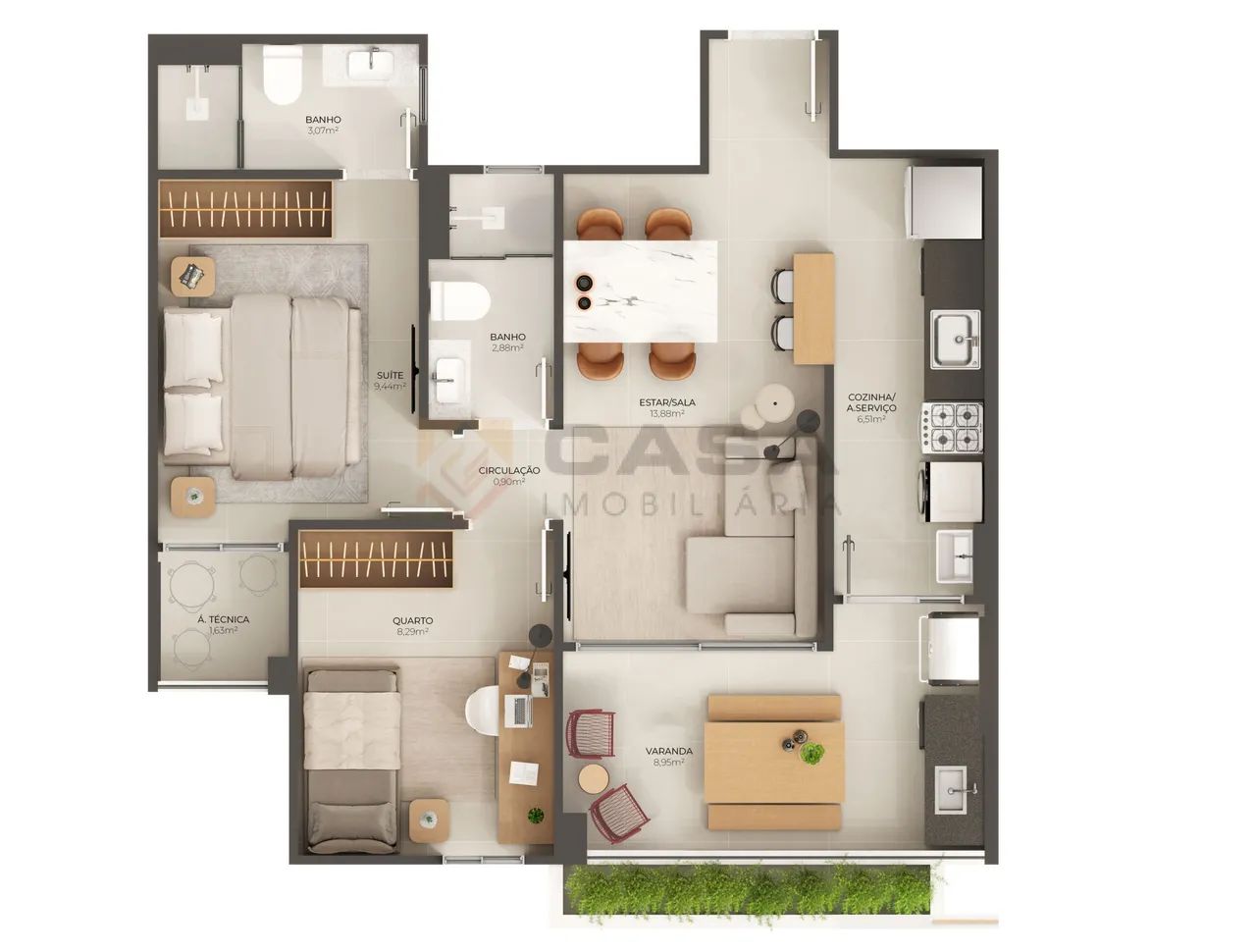 FRAN - Vizzo  Jardim Camburi  Incríveis Aptos de 2 e 3Q c/Suíte e Lazer Completo - Foto 5