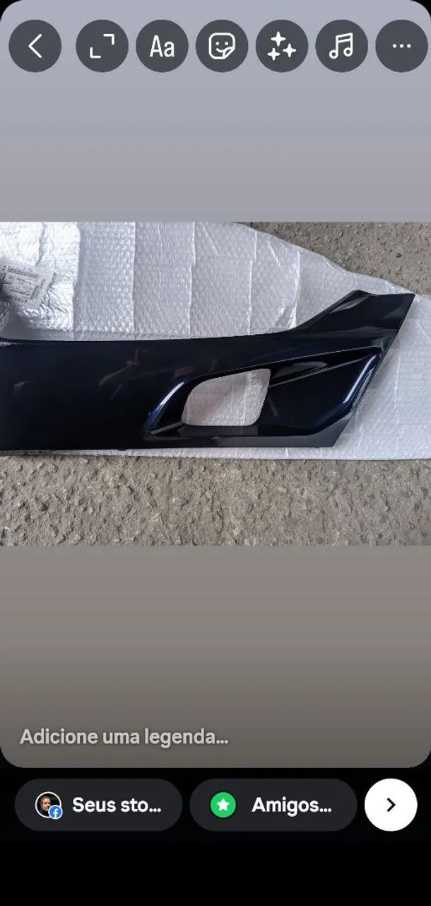 Carenagem lateral inferior PCX 2025 Azul Marinho - Foto 3