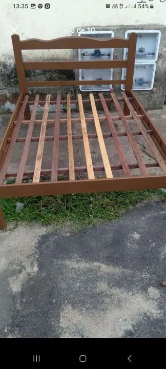 Cama de casal madeira pura  - Foto 2