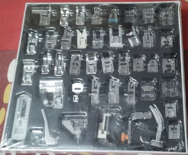 Kit 42 Calcadores para Máquina de Costura Doméstica Singer Brother Janome - Marca Lorben - Foto 5