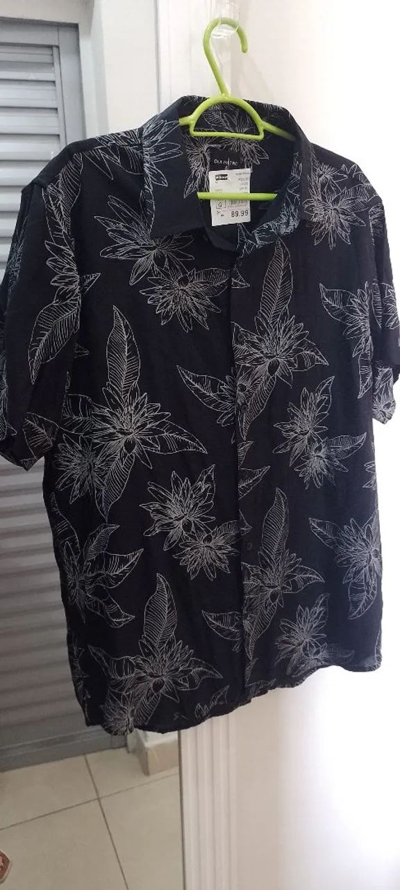 Camisa Floral Masculina Tam G  Nova 