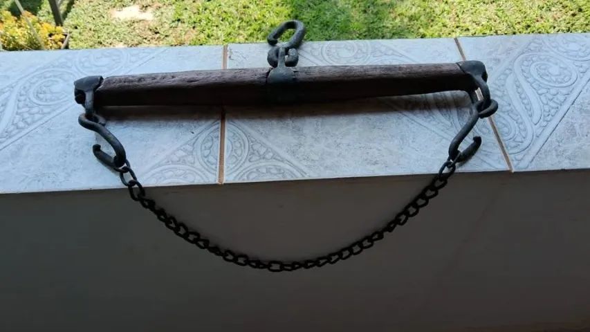 4 Balanceiro De Carroça De Tração Animal Antiguidade Decoração - Foto 2