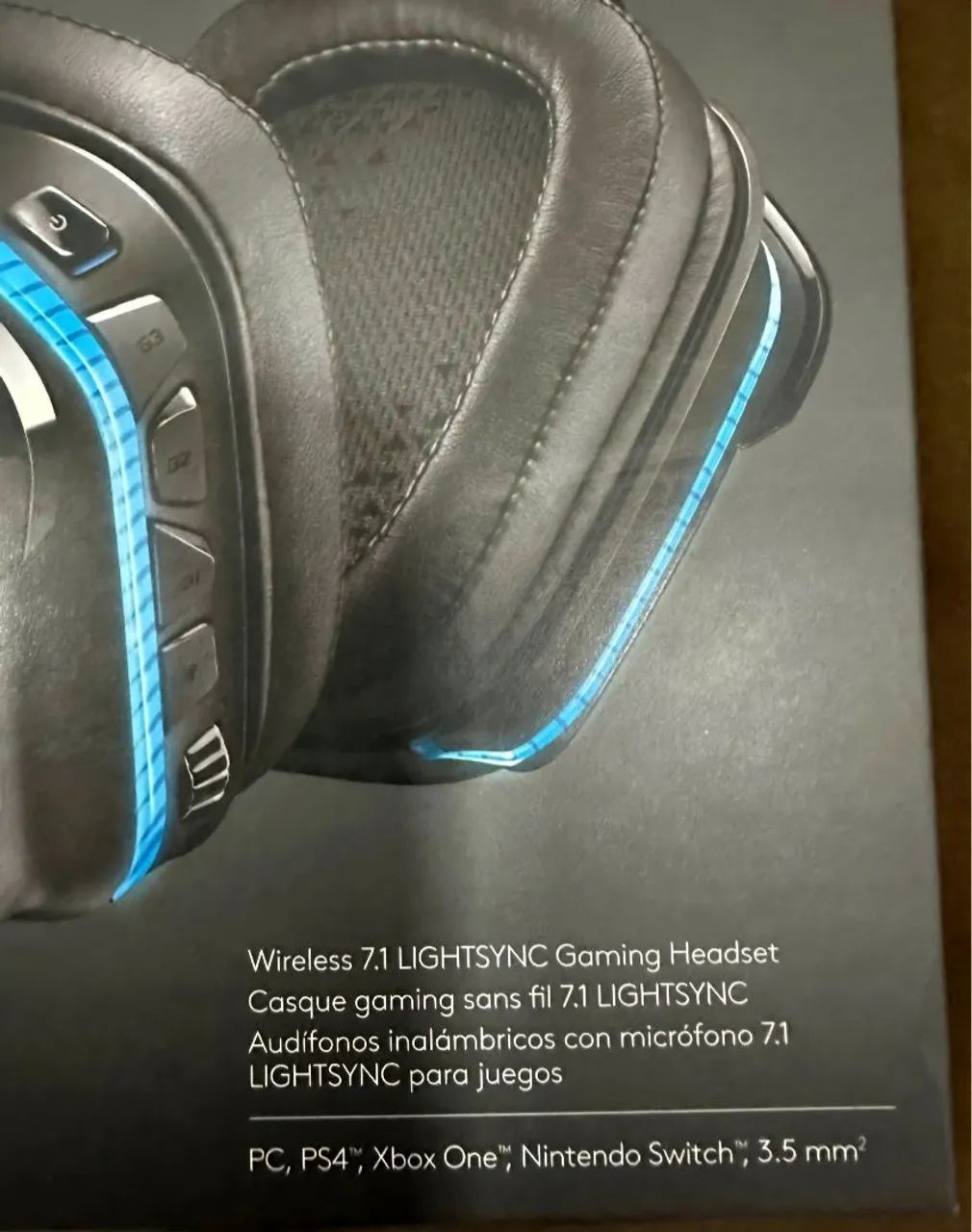 Headset Gamer Logitech G935 Wireless 7.1 LIGHTSYNC pego placa de vídeo rtx nele. - Foto 2