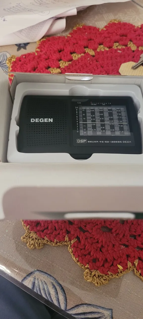 Rádio AM/FM/SW Degen DE321 - Usado