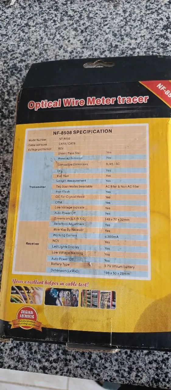 Scanner de manutenção em cabos de rede de internet  - Foto 6