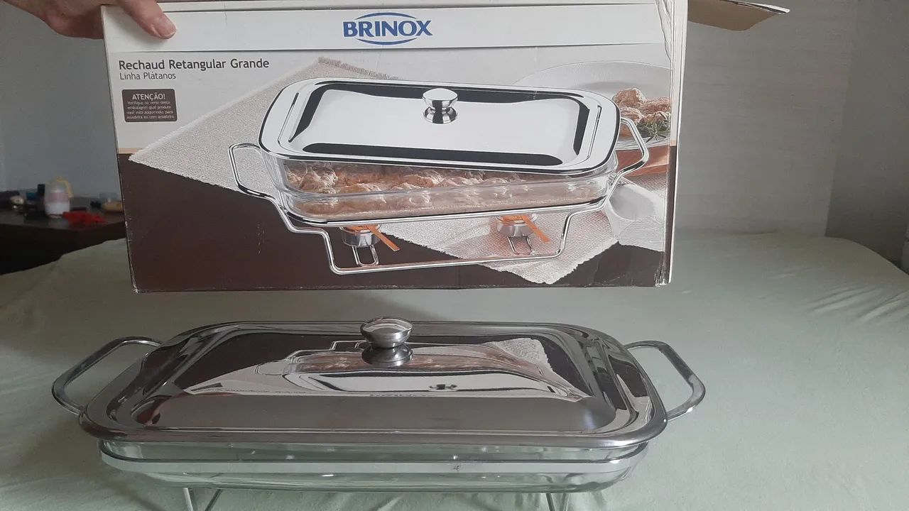 Rechaud Retangular Grande Brinox - Foto 2