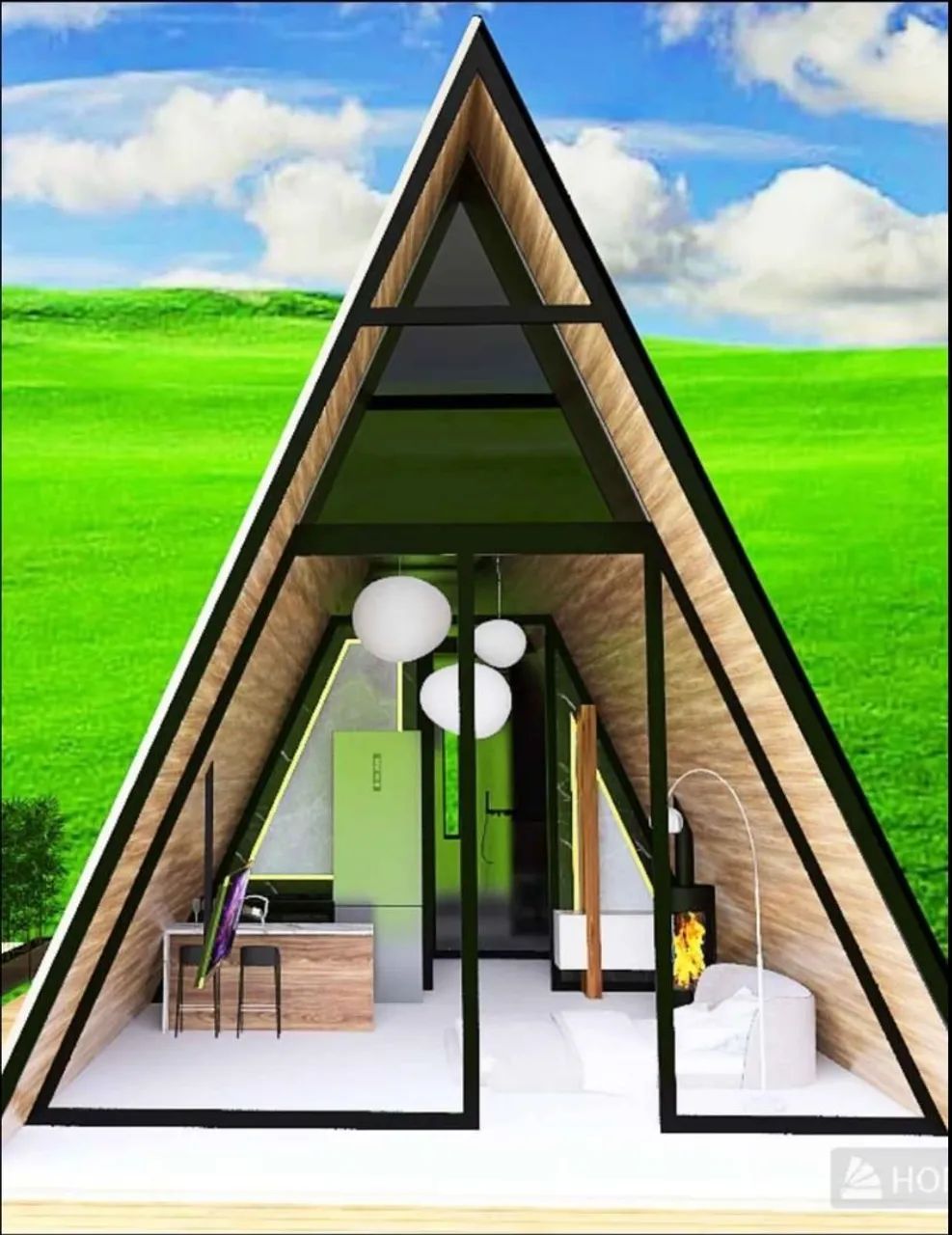 Chalés para vc colocar em qualquer terreno 