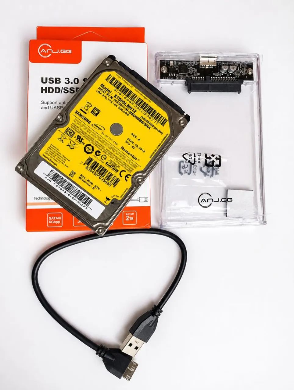 HD interno samsung + case USB - pronto para usar!
